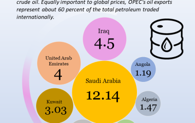 Top 8 Oil Producing OPEC Countries (mpbd)